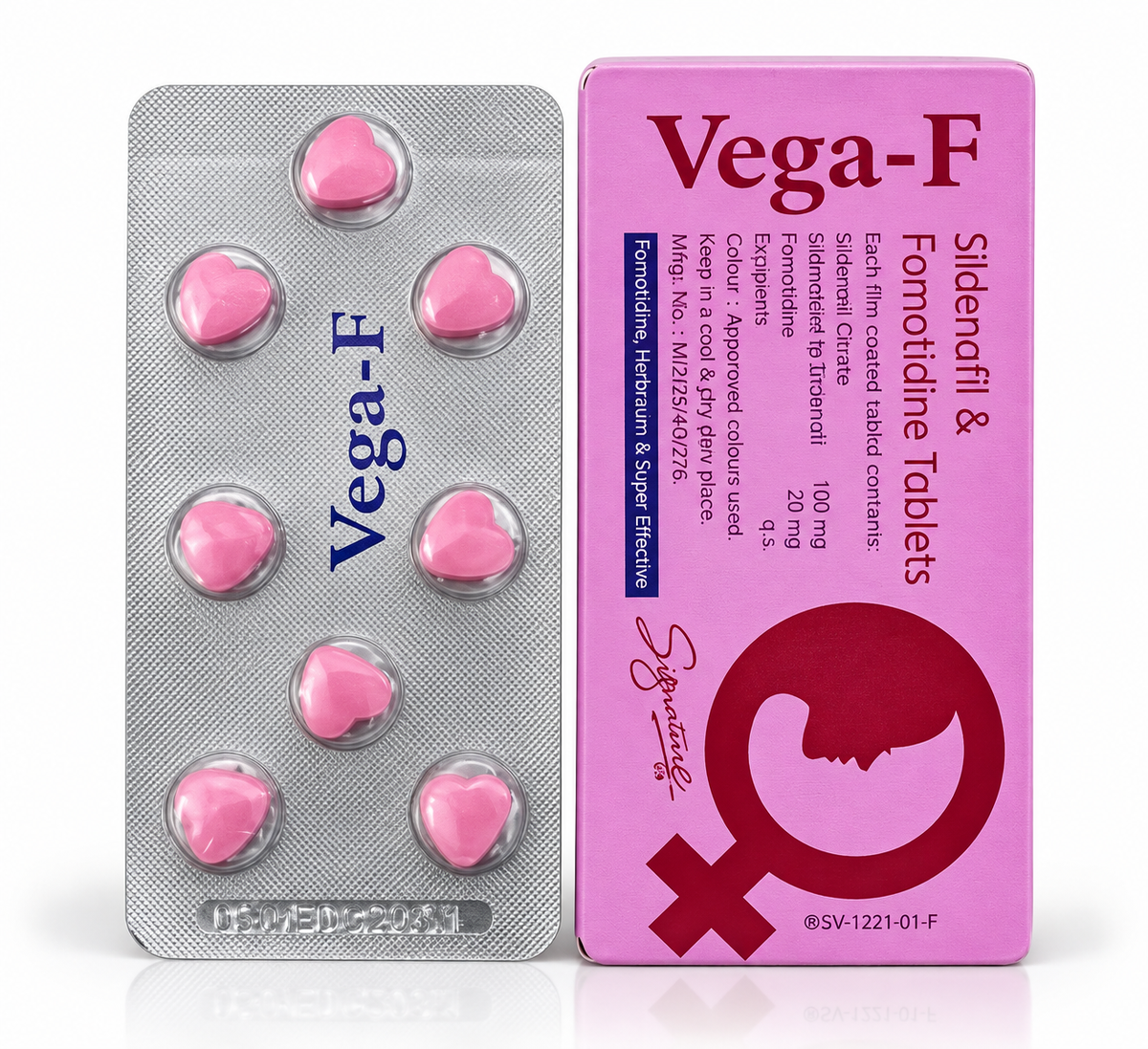 Vega-F Timing Tablet | Sildenafil 100mg | Women’s Personal Wellness