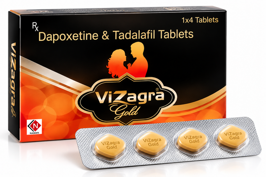 Vizagra Gold Timing Tablet | Dapoxetine & Tadalafil | Men’s Personal Wellness