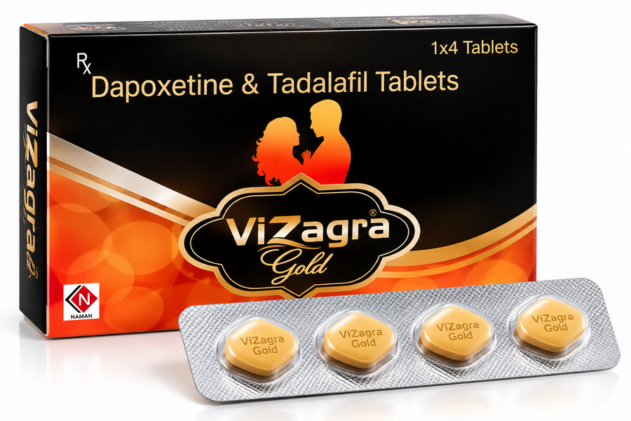 Vizagra Gold Timing Tablet | Dapoxetine & Tadalafil | Men’s Personal Wellness