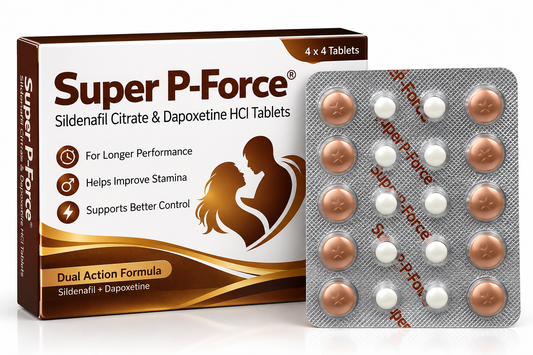 Super P-Force Timing Tablet | Sildenafil Citrate & Dapoxetine | Men’s Wellness
