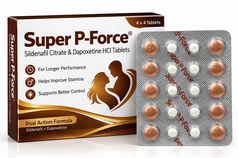 Super P-Force Timing Tablet | Sildenafil Citrate & Dapoxetine | Men’s Wellness