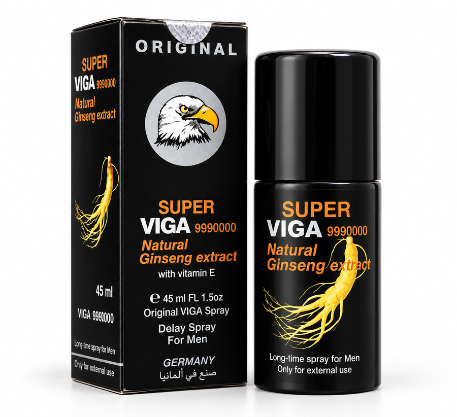 Super Viga 9990000 Delay Spray | Men’s Timing Spray | Ginseng Extract 45ml