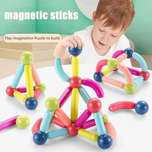 Magnetic Sticks Toy for Kids Safe Building Play
