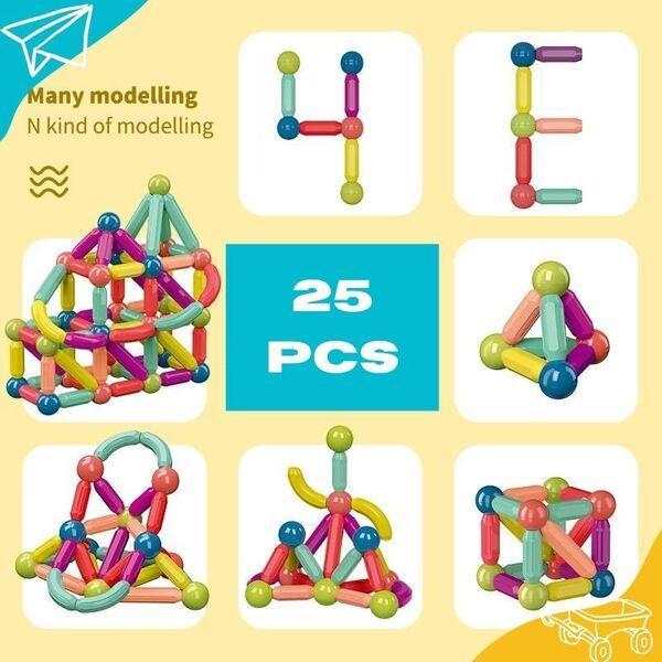Magnetic Sticks Toy for Kids Safe Building Play
