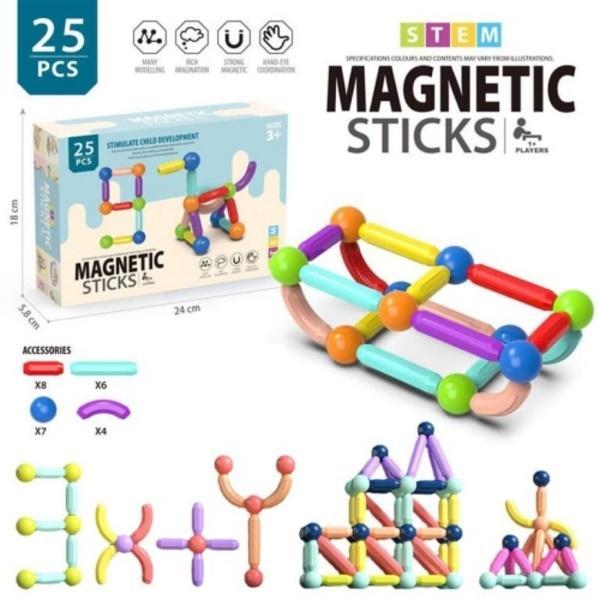 Magnetic Sticks Toy for Kids Safe Building Play