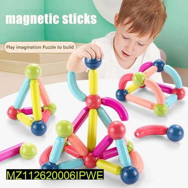 Magnetic Sticks Toy for Kids Safe Building Play
