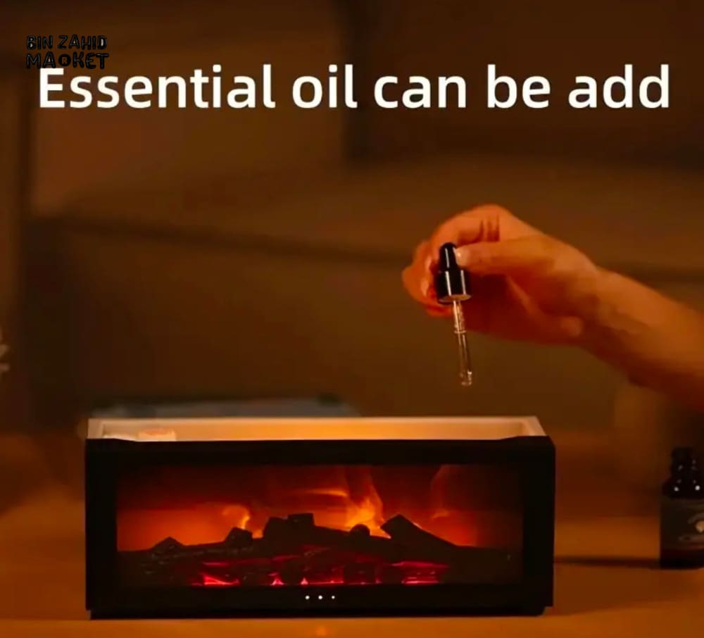 FLAME DESIGN AROMA HUMIDIFIER – LED AMBIENT LIGHT