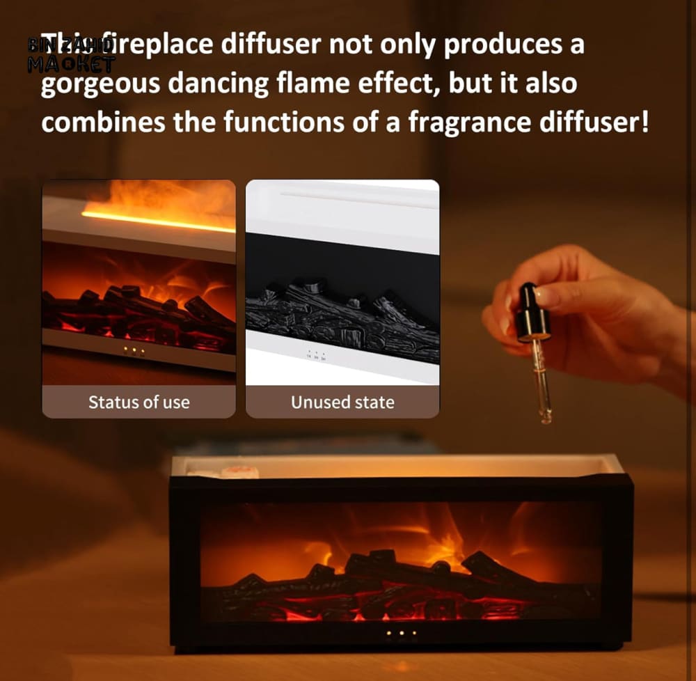 FLAME DESIGN AROMA HUMIDIFIER – LED AMBIENT LIGHT