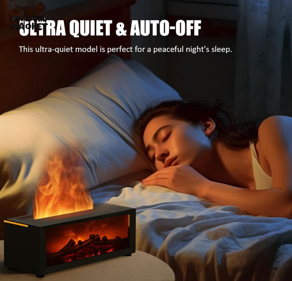 FLAME DESIGN AROMA HUMIDIFIER – LED AMBIENT LIGHT