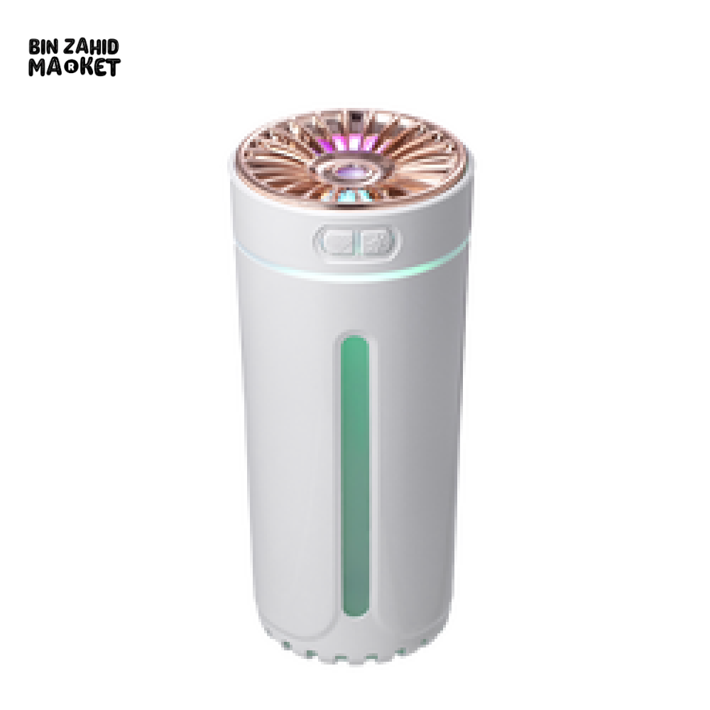 PORTABLE CAR AIR HUMIDIFIER – USB MIST MAKER WITH RGB LED MOOD LIGHT