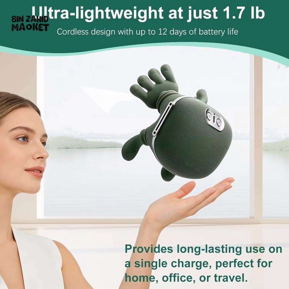 TRAPEZIUS NECK & SHOULDER MASSAGER WITH HEAT – MULTIFUNCTIONAL HOME KNEADING DEVICE
