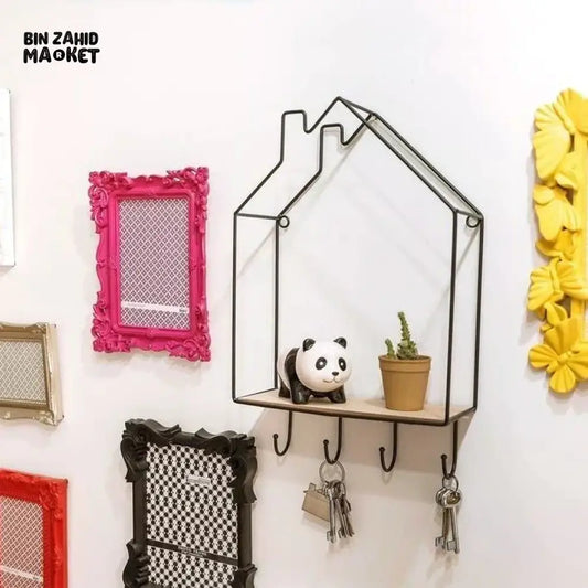 WALL MOUNTED HOME SHAPED SHELF