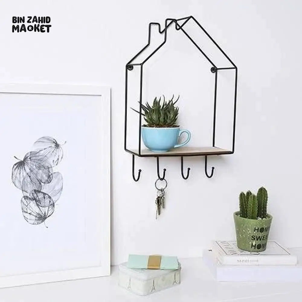 WALL MOUNTED HOME SHAPED SHELF
